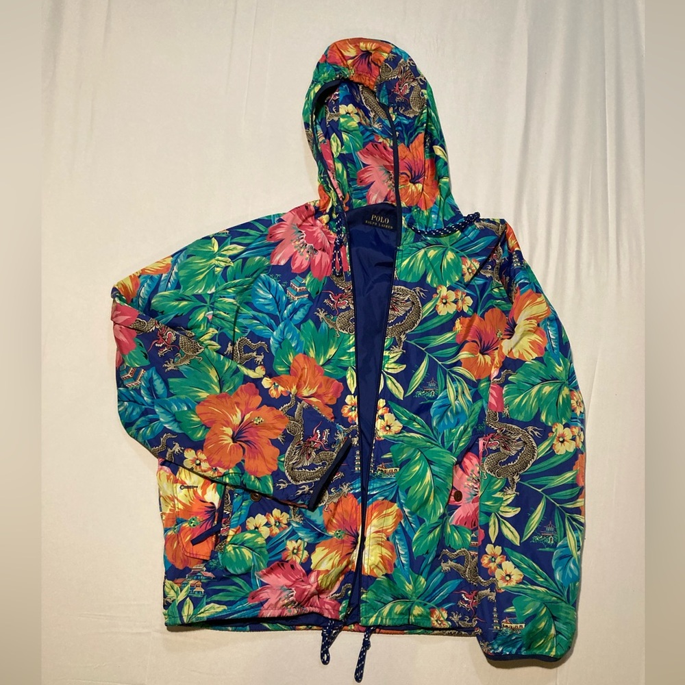 POLO RALPH LAUREN - Chinese Dragon Pattern Raincoat (XXL)